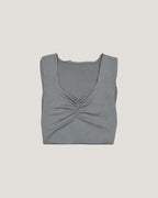 Gathered TENCEL™ Top - Steeple Grey
