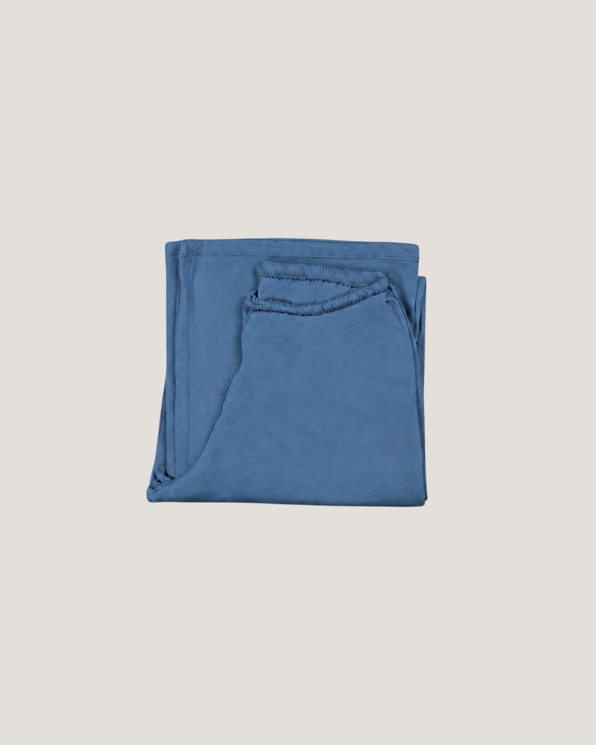 Embroidered Cotton-Wool Bottom - Blue Horizon