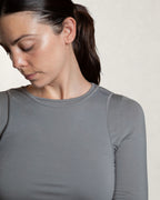 Double TENCEL™ Top - Steeple Grey