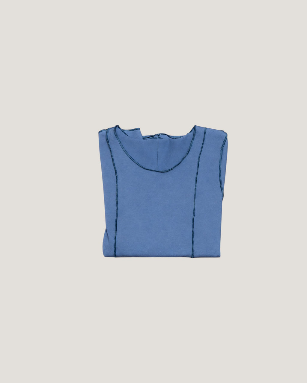 Seam Cotton Top - Blue Horizon