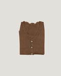 Lace Ribbed Top - Tiger's Eye