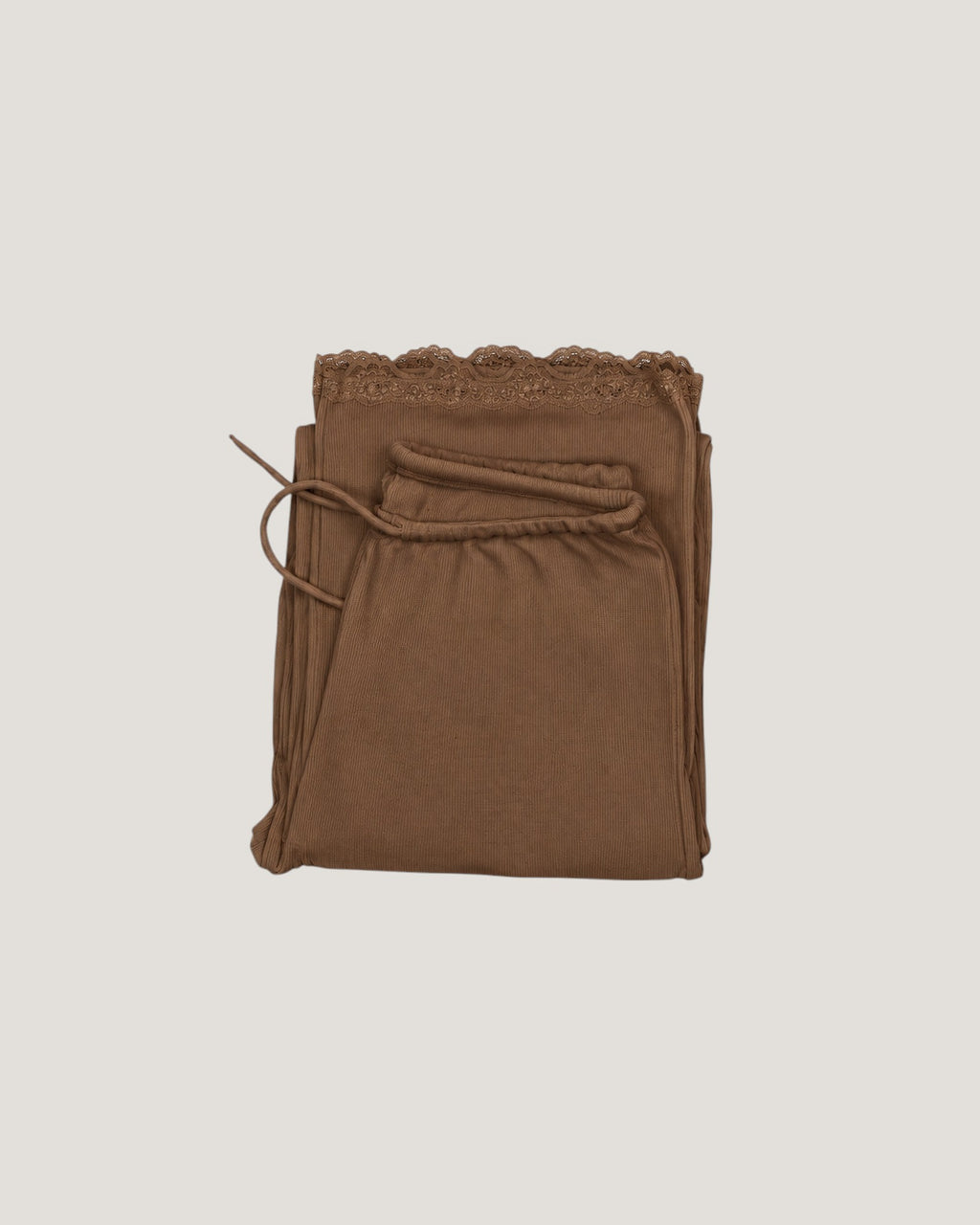 Lace Ribbed Bottom - Tiger's Eye