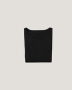 Draped Cotton Top - Black