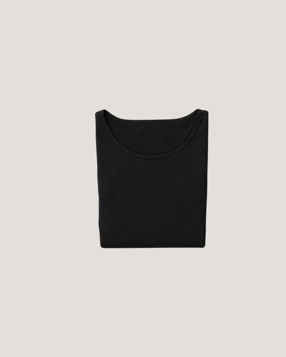 Draped Cotton Top - Black