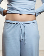 Draped Cotton Bottom - Cashmere Blue